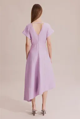 Country Road Panelled Midi Dress Lilac Size 8 for rent on The Volte - image 3