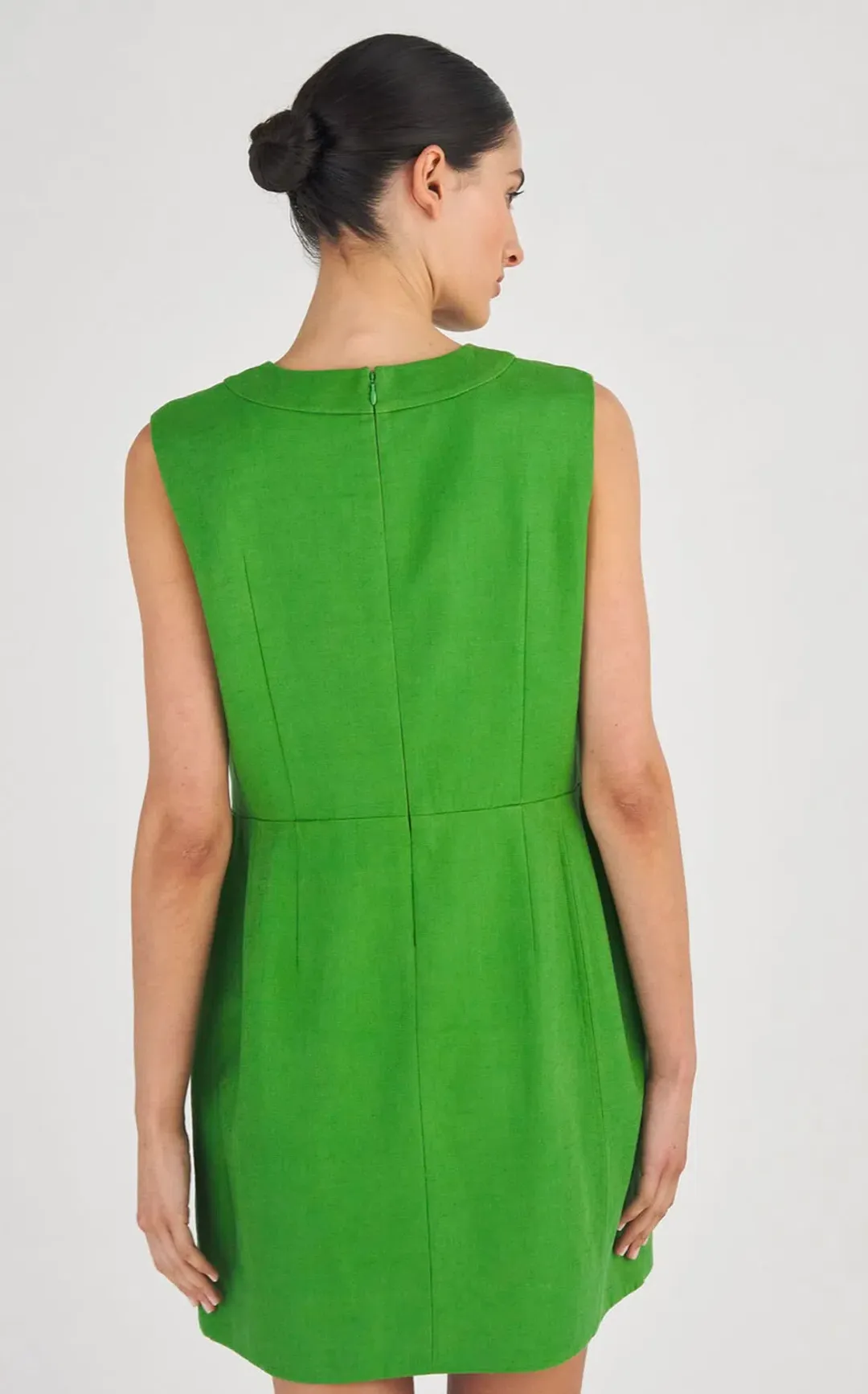 Oroton Bow Short Dress in Garden Garden Size 12 for rent on The Volte - main image