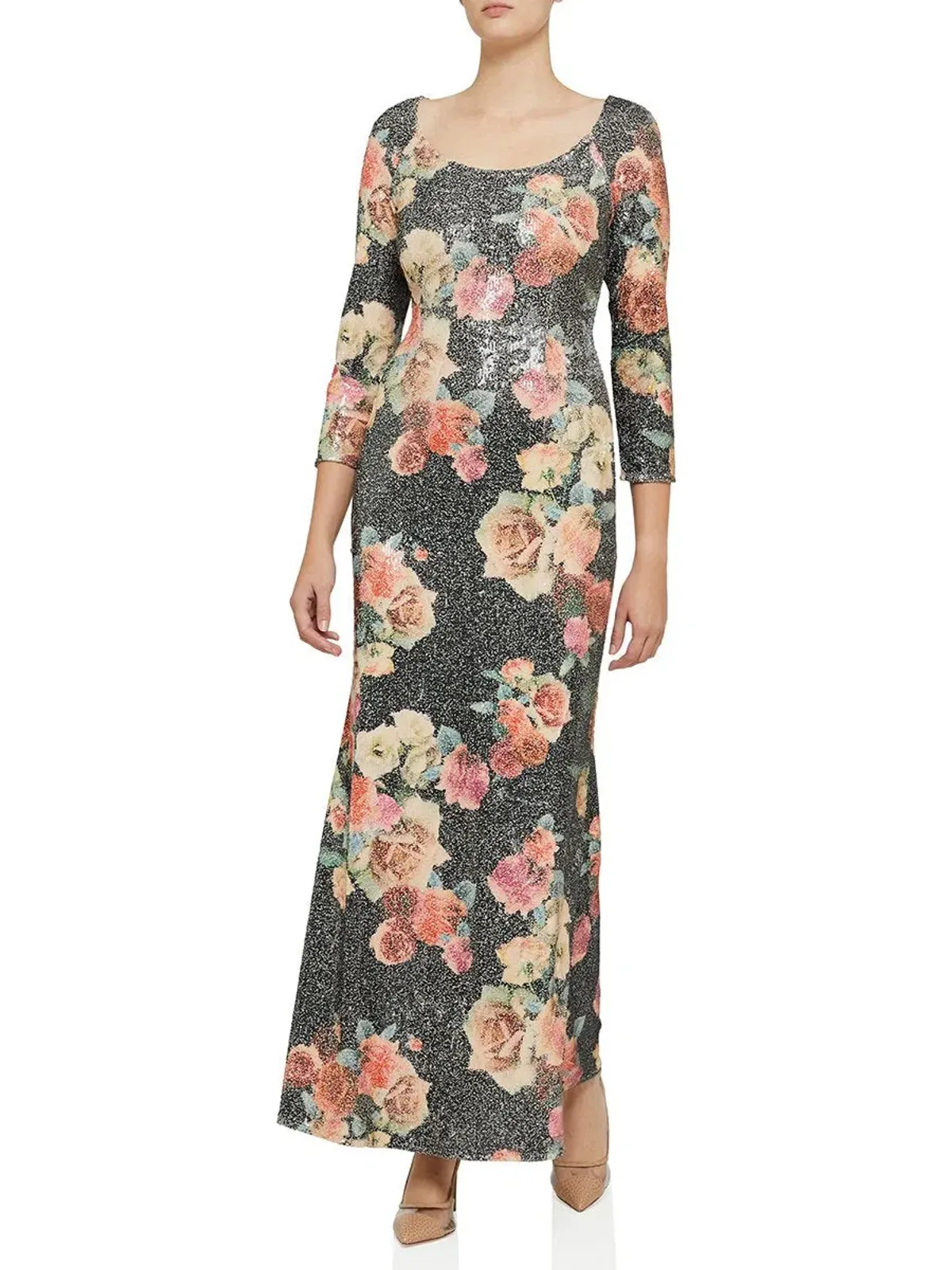 Moss and Spy Matisse Gown Floral Size 10 - Image 1