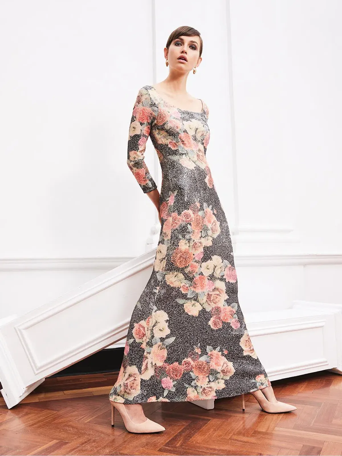 Moss and Spy Matisse Gown Floral Size 10 - Image 3