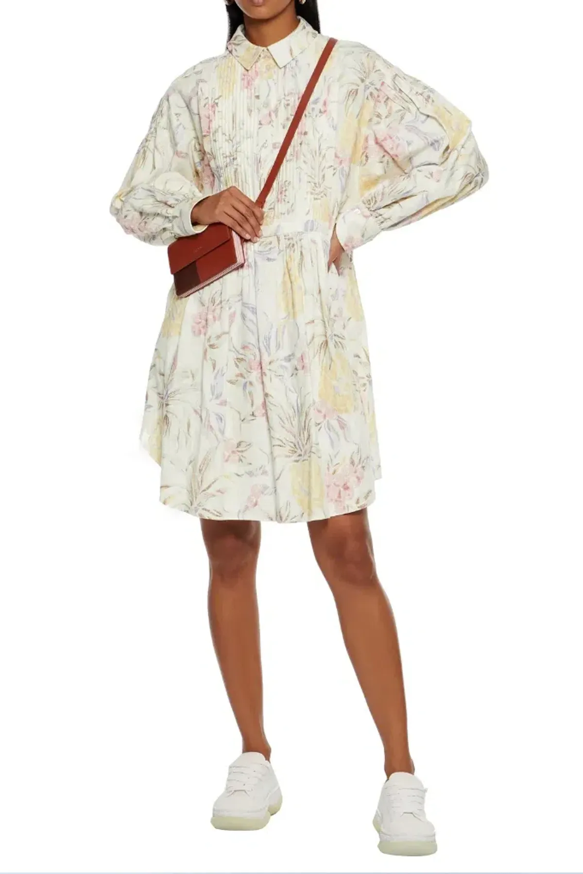 See by Chloe Pleated Dress Floral Size 40 /AU 16 for rent on The Volte - main image