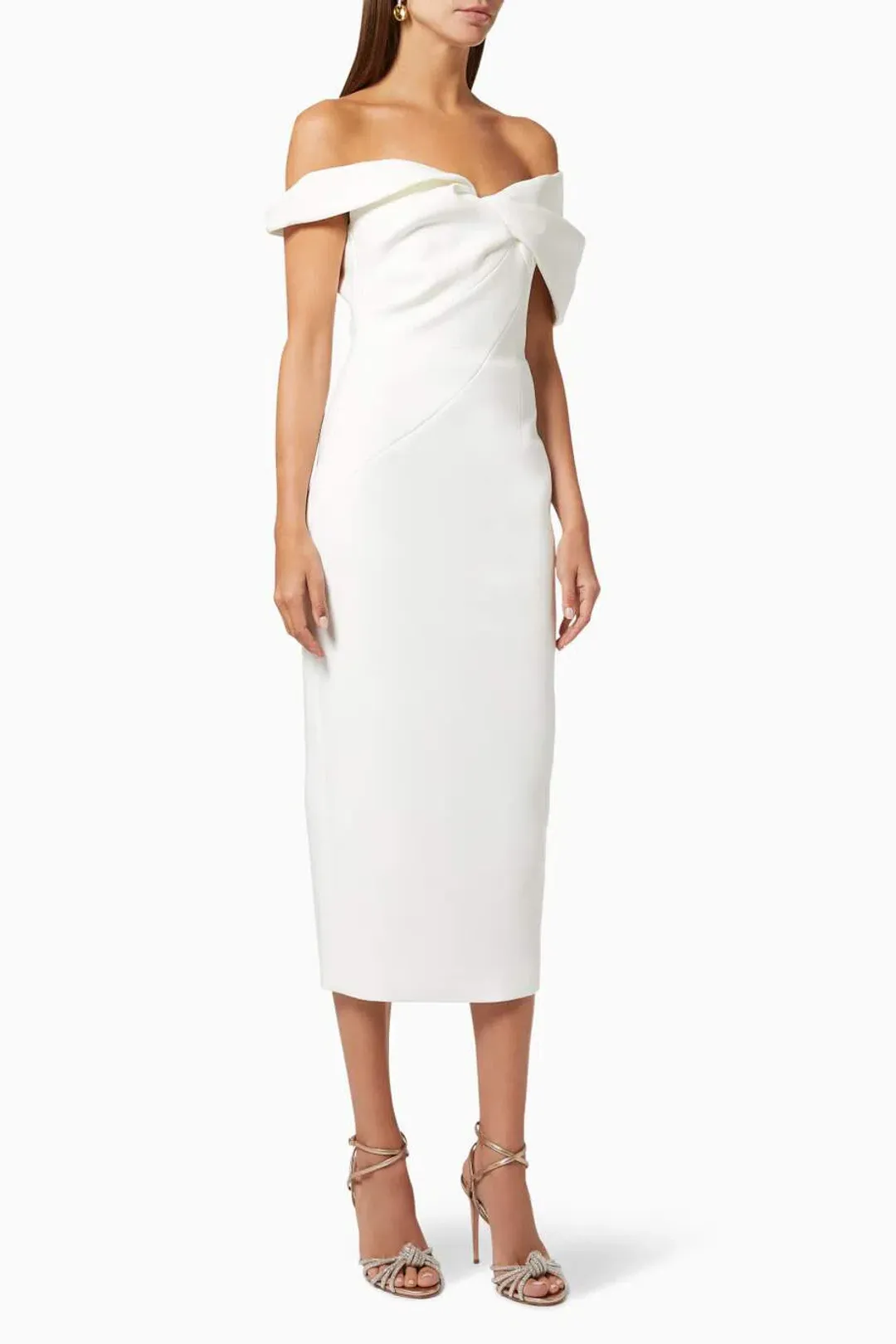 Rachel Gilbert Matteo Dress Ivory Size 8 for rent on The Volte - main image