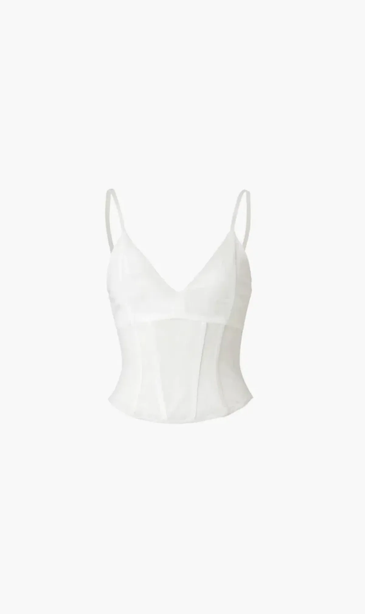 Viktoria and Woods Omega Bustier White Size 0/Au 6 - Image 2