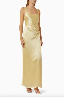 Anna Quan Etta Dress Champagne/Yellow Size 12 for rent on The Volte - image 4