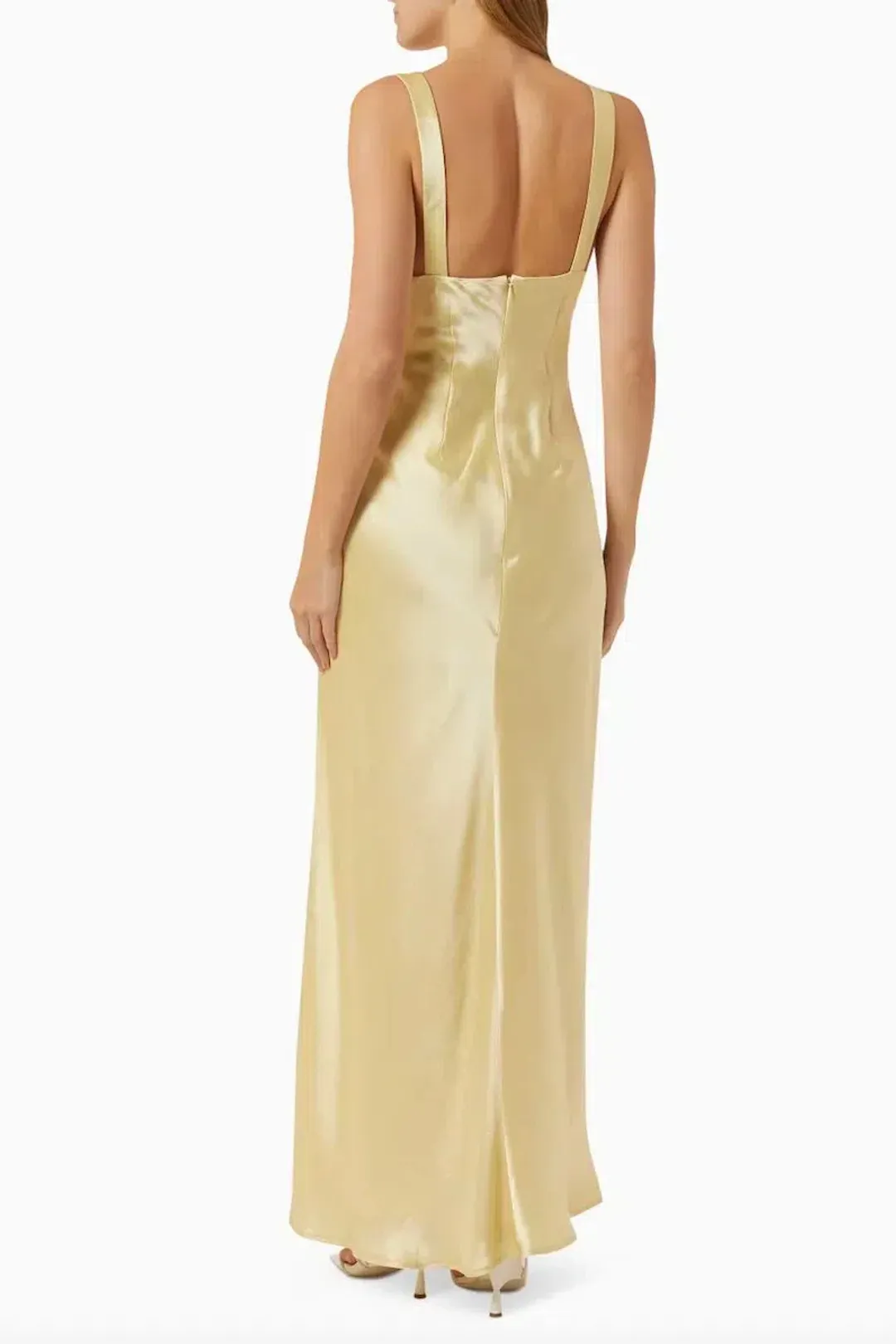 Anna Quan Etta Dress Champagne/Yellow Size 12 for rent on The Volte - main image
