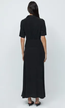 Bec & Bridge Helena Silk Short Sleeve Maxi Dress Black Size 10 for rent on The Volte - image 4