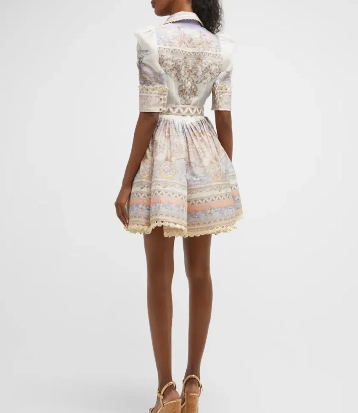 Zimmermann The High Tide Shirt Dress in Odyssey Print Size 2/Au12 - Image 2
