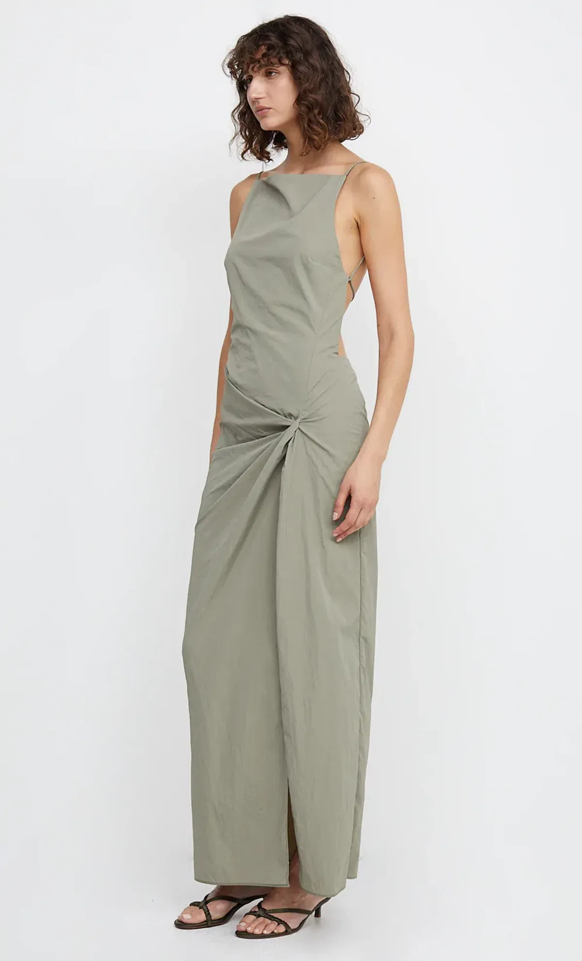 Bec & Bridge Adrianna Maxi Dress Sage Size 10 - Image 2