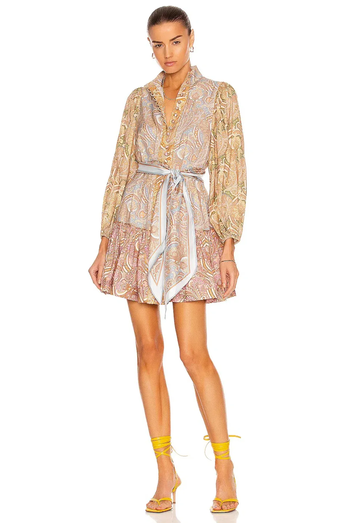 Zimmermann Tempo Silk Mini Dress Print Size 0/Au 8 - Image 1