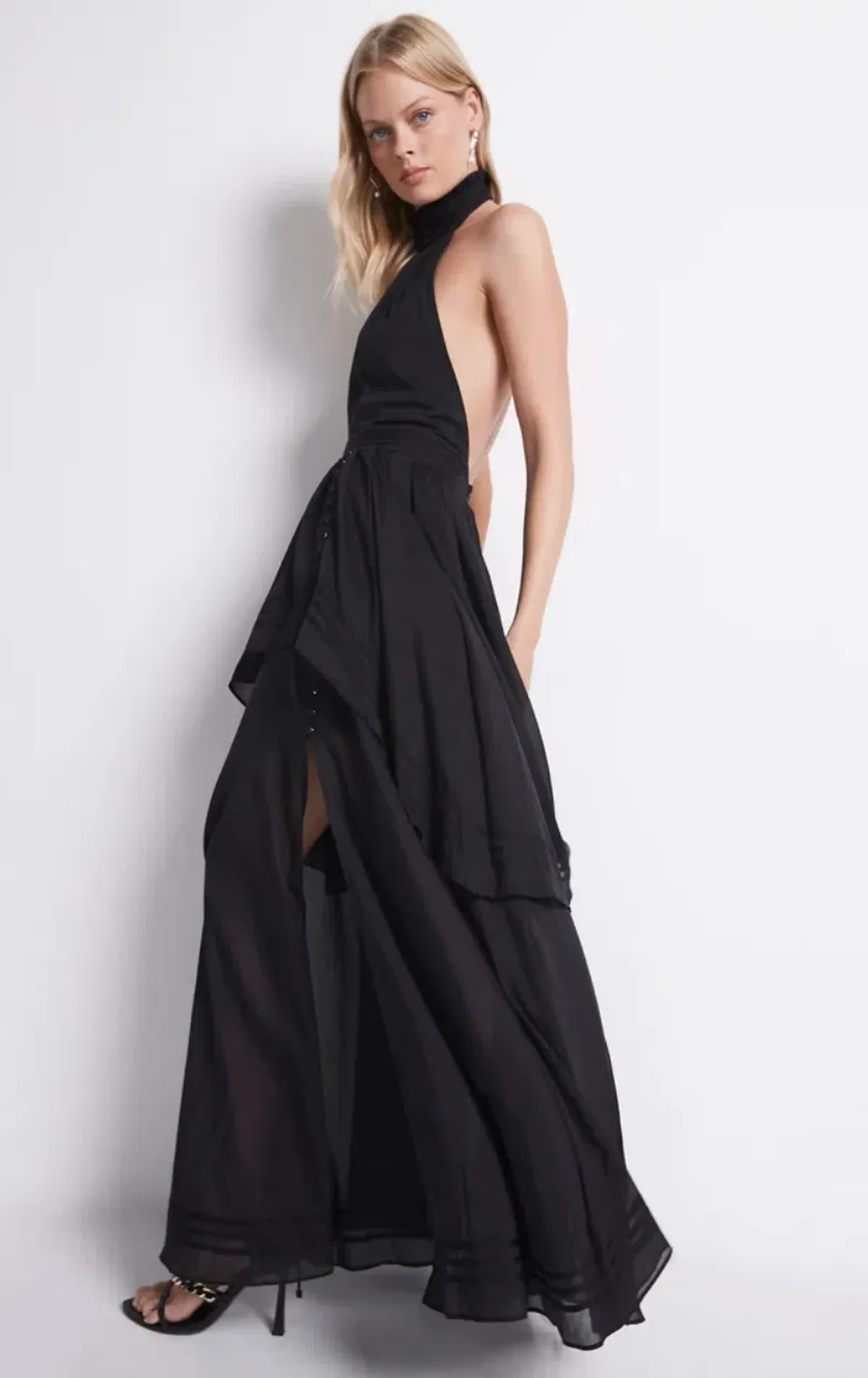 Aje Bungalow Sienna Dress in Black Size 8 - Image 2
