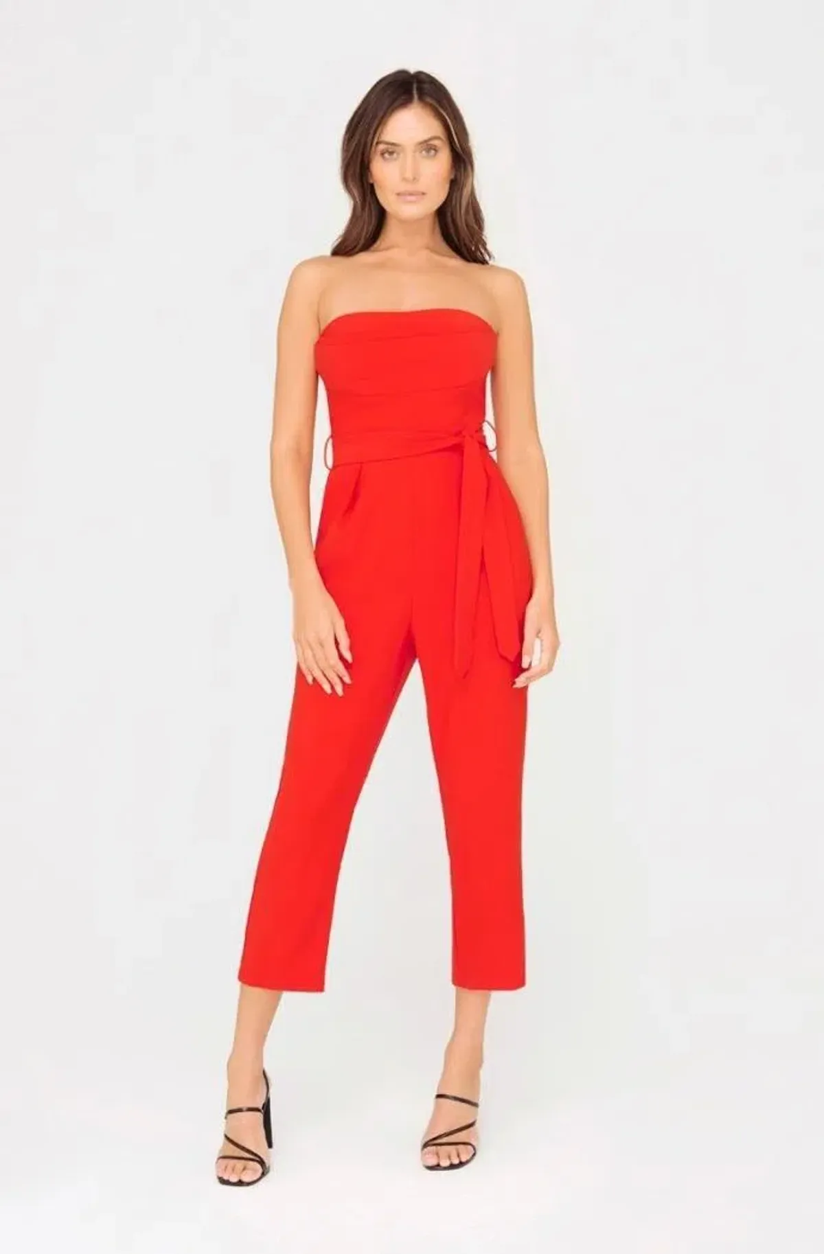 Sheike Audrey Strapless Jumpsuit Red Size 12 - Image 2