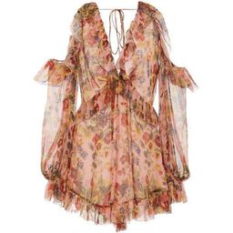 Zimmermann Lovelorn Frill Playsuit Pink Floral Size 8 for rent on The Volte - image 8