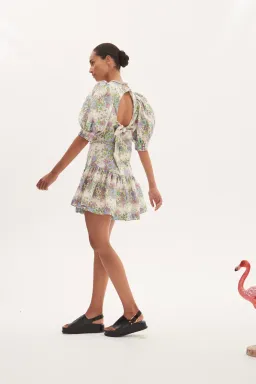 Alemais Agnes Mini Dress Cream Size AU 10 for rent on The Volte - image 2