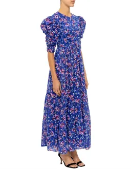 Isabel Marant Etoile Electric Dress Floral Print Blue Size 10 for rent on The Volte - image 3