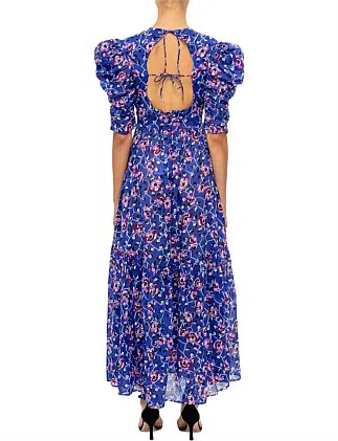 Isabel Marant Etoile Electric Dress Floral Print Blue Size 10 for rent on The Volte - main image