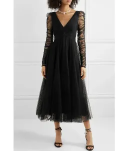 Zimmermann Espionage Ballet Tulle Midi Dress Black Size 1 / AU 10 for rent on The Volte - image 1