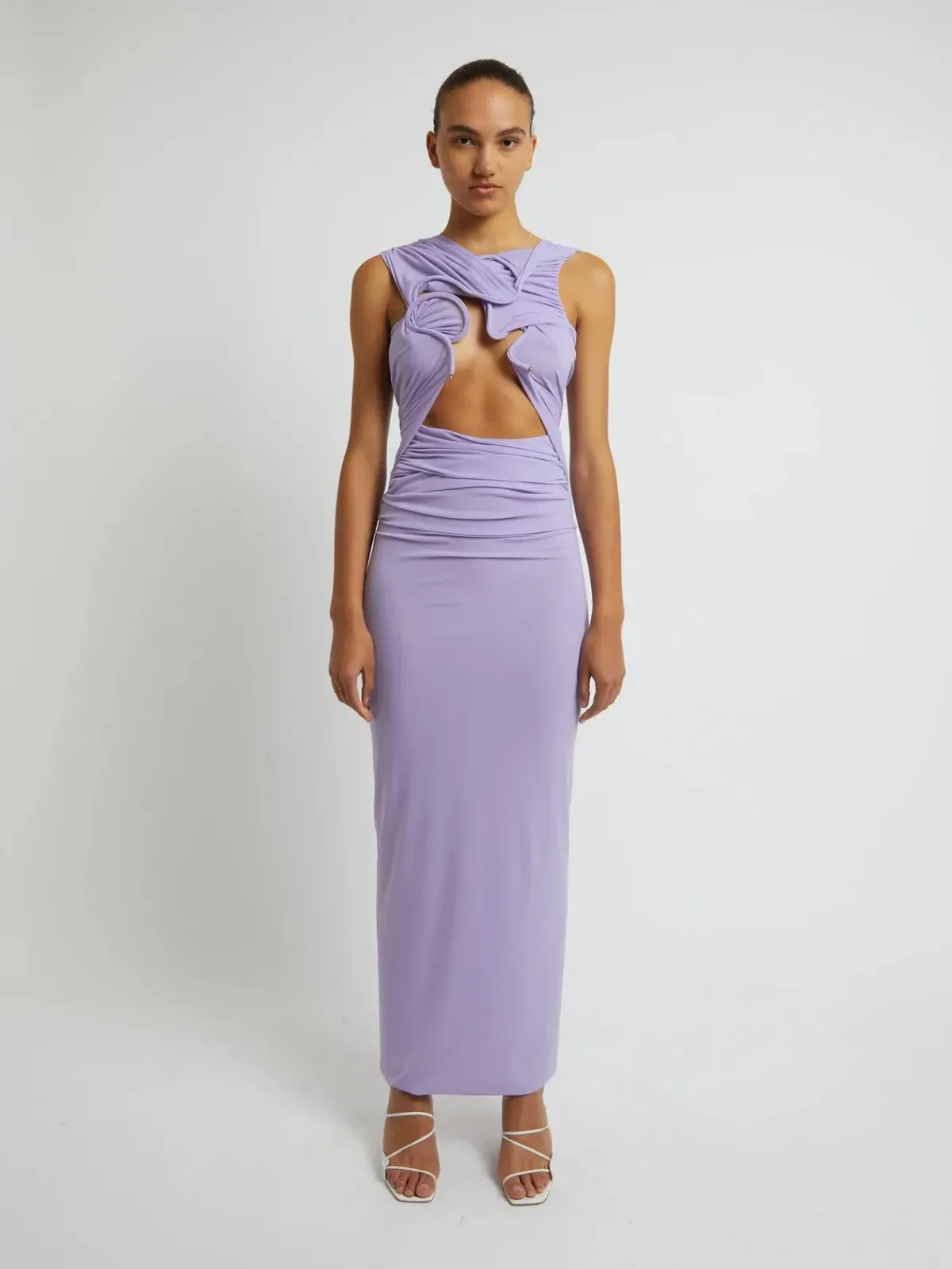 Christopher Esber Venus Tank Dress Lilac Size AU 8 - Image 1