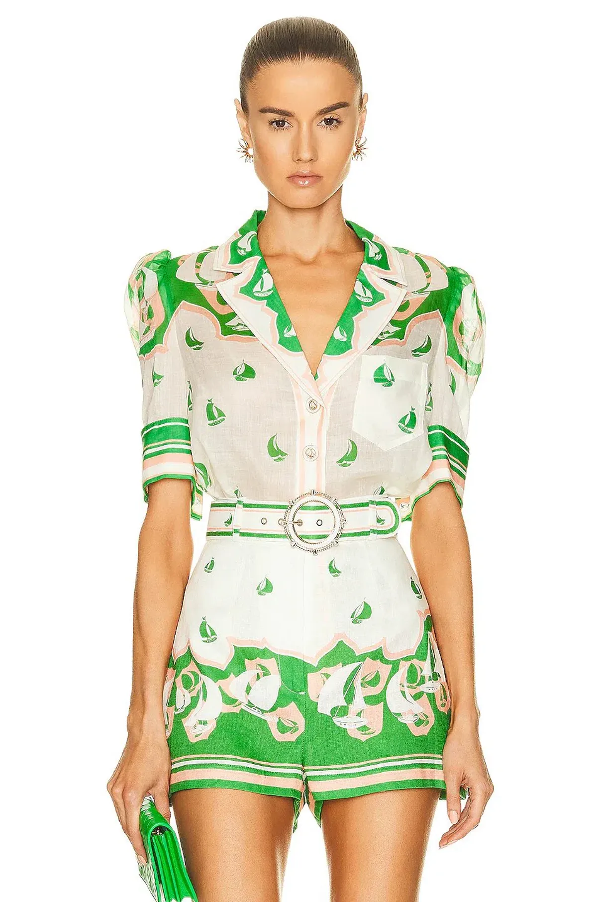 Zimmermann High Tide Sailboats Set Green Sailboats Size 1/AU 10 - Image 2