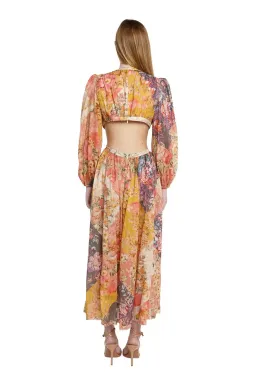 Zimmermann Pattie Patchwork Long Dress Patch Floral Size 1 /Au 10 for rent on The Volte - image 3