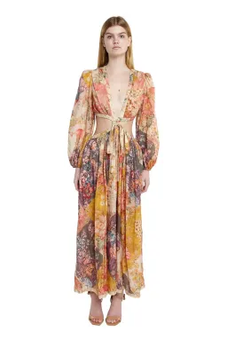 Zimmermann Pattie Patchwork Long Dress Patch Floral Size 1 /Au 10 for rent on The Volte - image 1