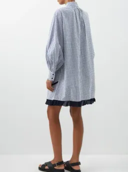 Lee Mathews Olive Mini Shirt Dress Print Size 16 for rent on The Volte - image 3