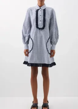 Lee Mathews Olive Mini Shirt Dress Print Size 16 for rent on The Volte - image 1