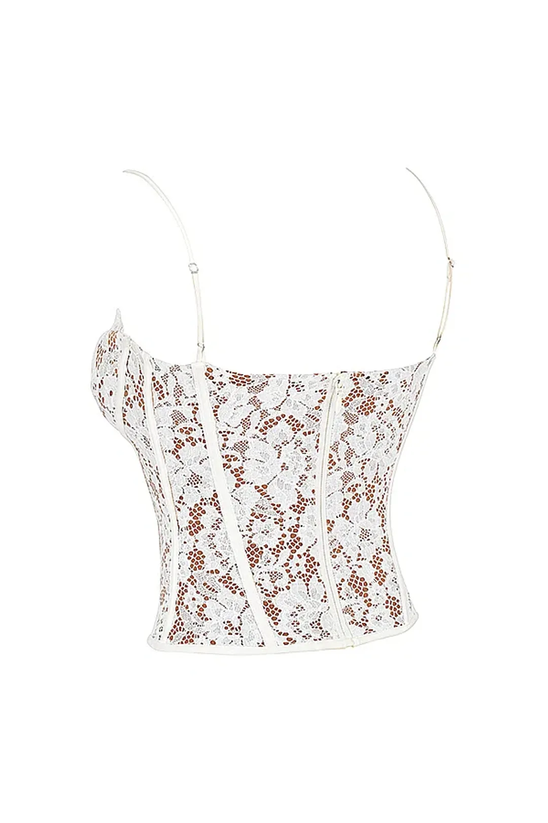 House of CB Mila Lace Underwire Corset Ivory Size Small / Au 8 for rent on The Volte - main image