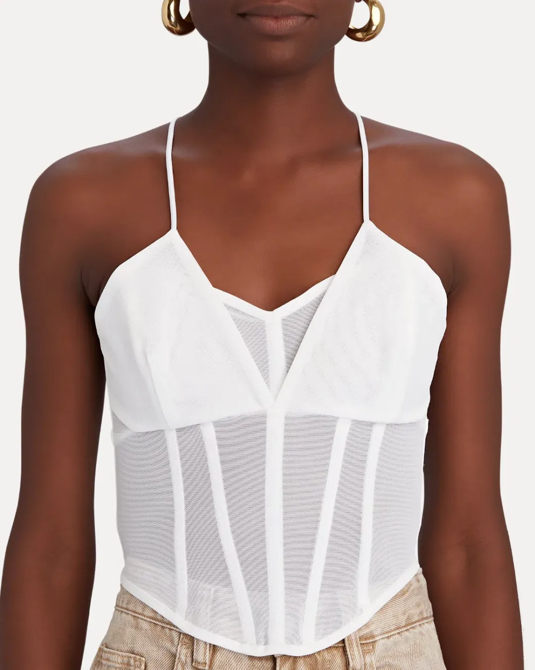 Viktoria and Woods Sigma Corset Bustier White Size 1 / AU 8 for rent on The Volte - main image