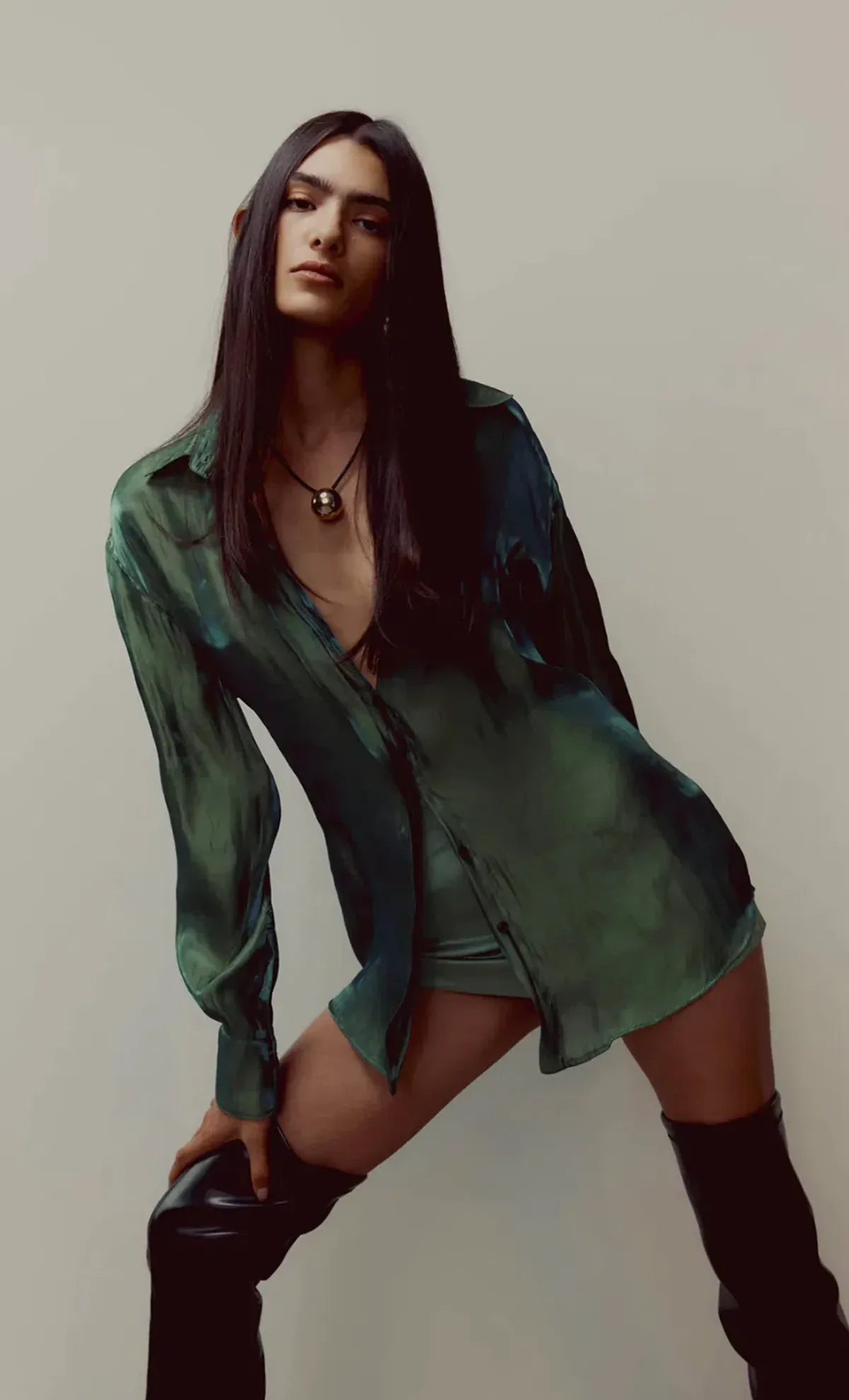 Bec & Bridge Symone Mini Skirt Moss Green Size AU 8 - Image 5