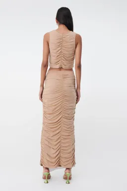 Suboo Dali Asymmetric Set (Top & Skirt) Nude Size XS / AU 6 for rent on The Volte - image 3