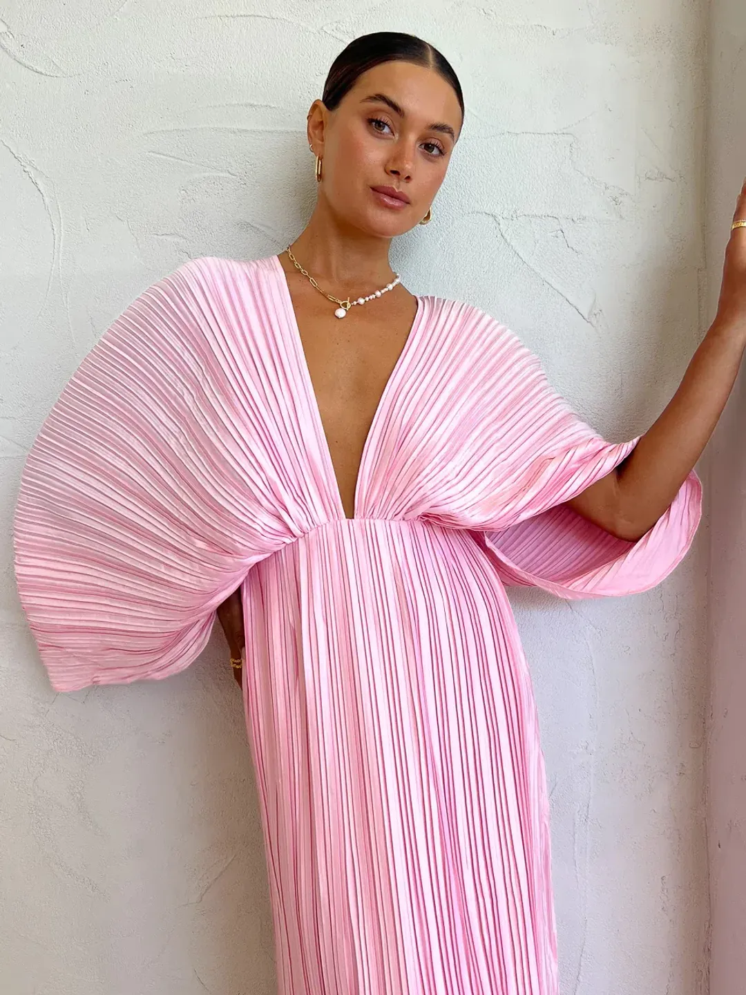 Sonya Gianna Dress In Dusty Rose Pink Size AU 10 for rent on The Volte - main image