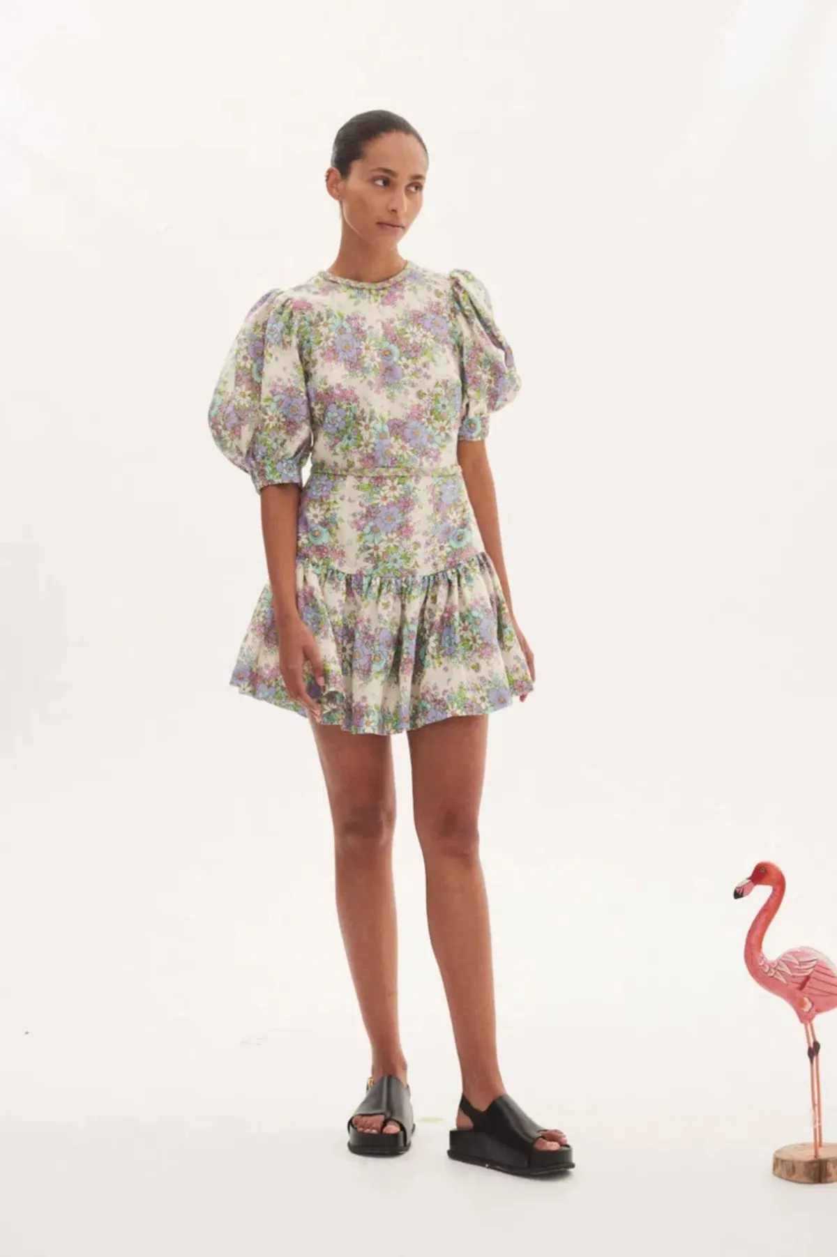 Alemais Alamos Agnes Mini Dress Cream Size AU 12 - Image 1