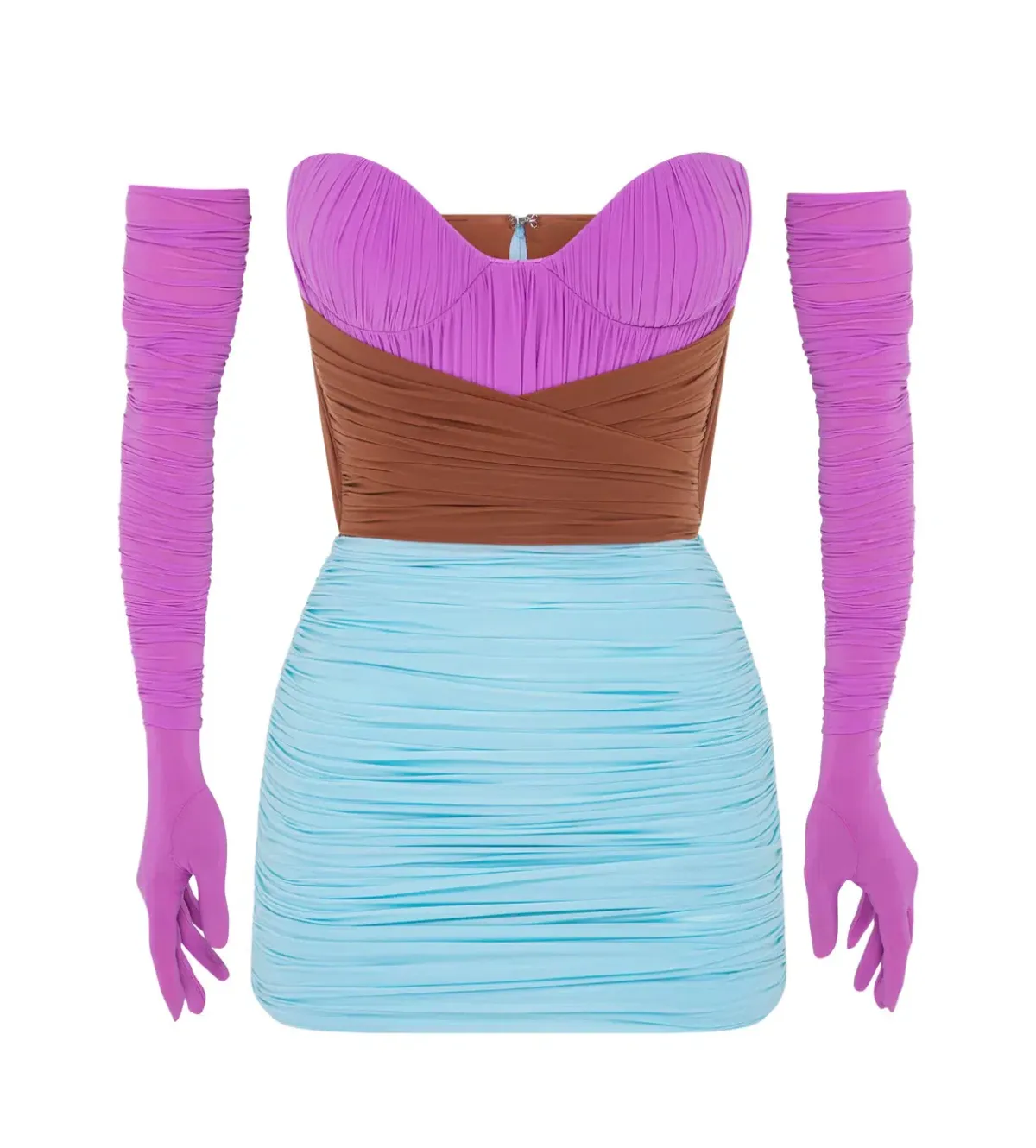 Alex Perry Stone Mini Dress Multi Size 8 - Image 4