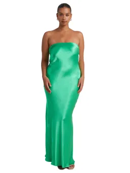 Bec & Bridge Moon Dance Strapless Dress Emerald Size AU 6 for rent on The Volte - image 1