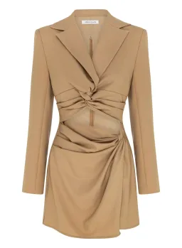 Anna Quan Mona Dress Beige Size 8 for rent on The Volte - image 3