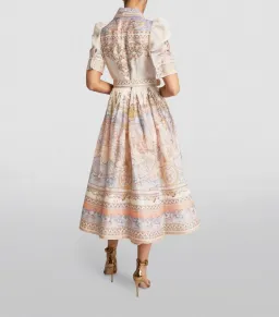 Zimmermann High Tide Midi Shirt Dress Odyssey PrintSize 4 / Au 16 for rent on The Volte - image 2