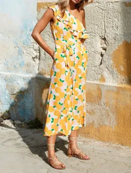 Mister Zimi Gloria Jumpsuit in Mandarin Print Size 14 for rent on The Volte - image 1