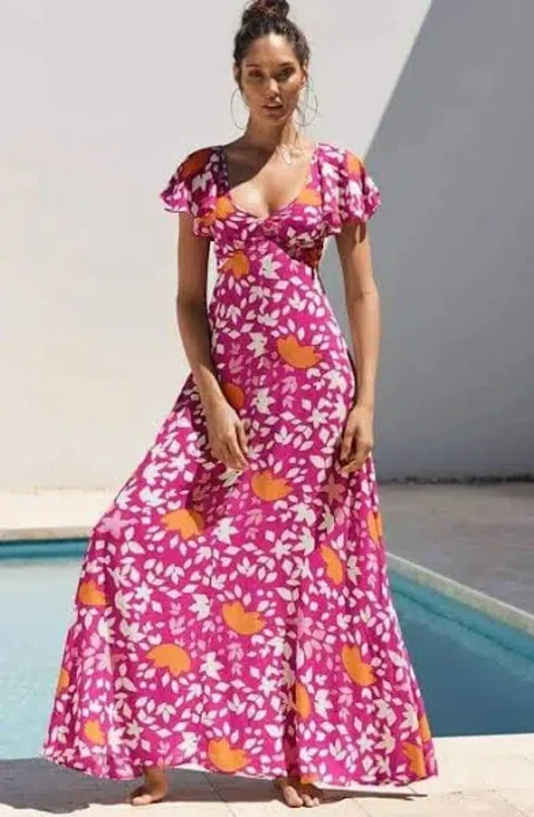 Mister Zimi Dusty Dress in Rosada Print Size 14 for rent on The Volte - main image