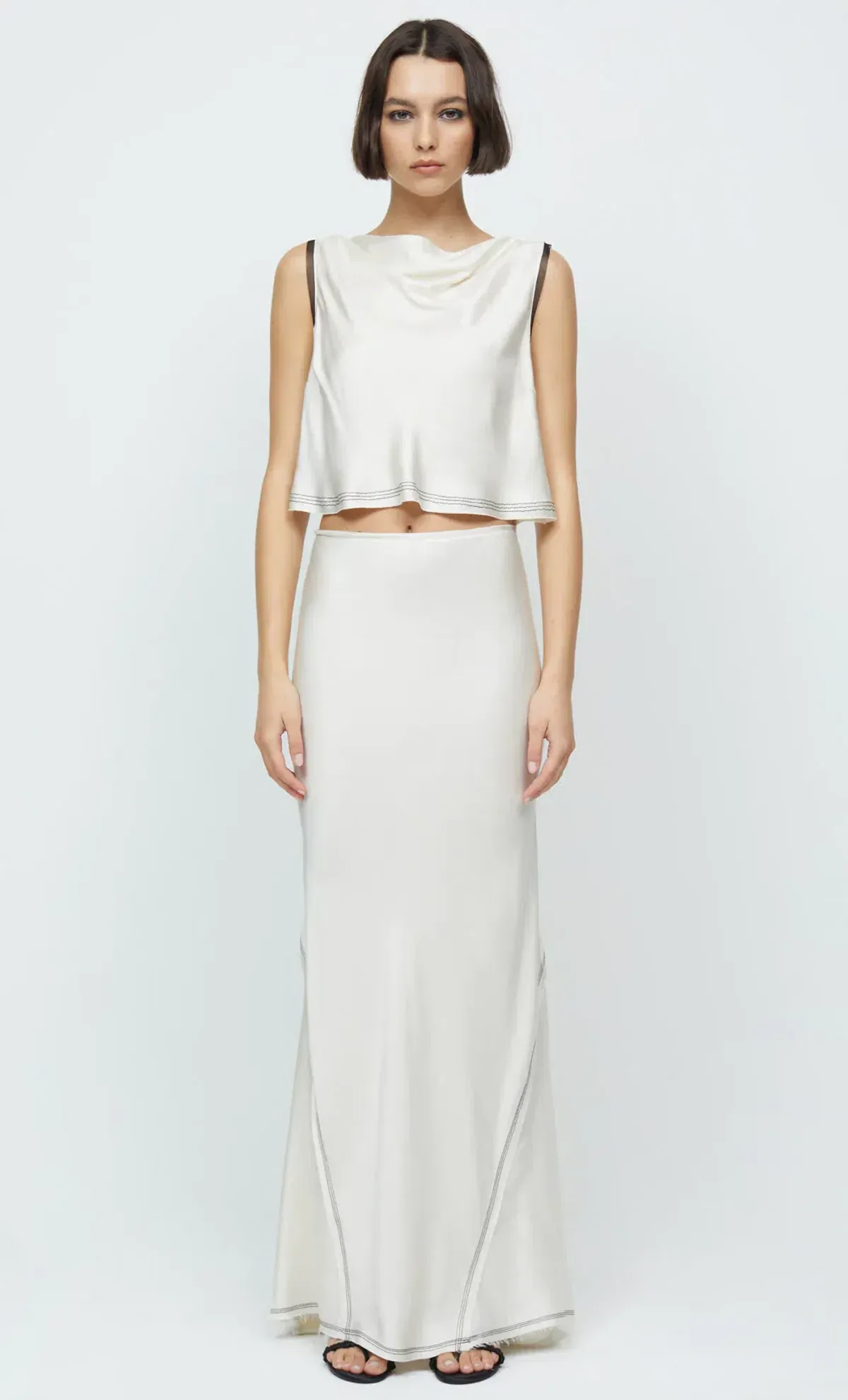 Bec & Bridge Evangeline Top and Maxi Skirt Set White Size 6 - Image 5