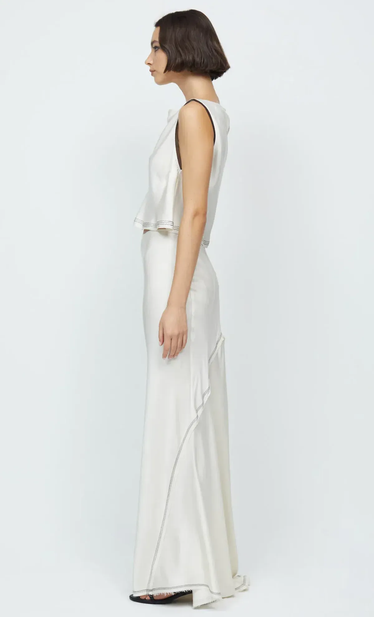Bec & Bridge Evangeline Top and Maxi Skirt Set White Size 6 - Image 4