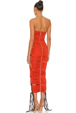 Bronx and Banco Rafaelly Dress Orange Size AU 6 for rent on The Volte - image 3