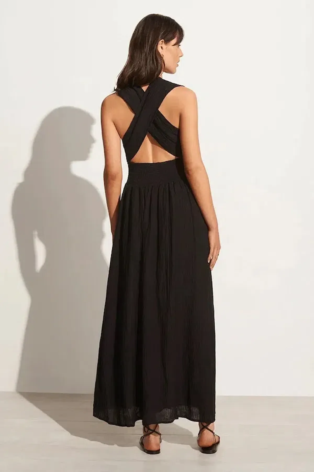 Faithfull The Brand Tropiques Maxi Dress Black Size 12 - Image 3