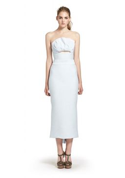 Maticevski blue emulate bustier and skirt size 6 for rent on The Volte - image 1