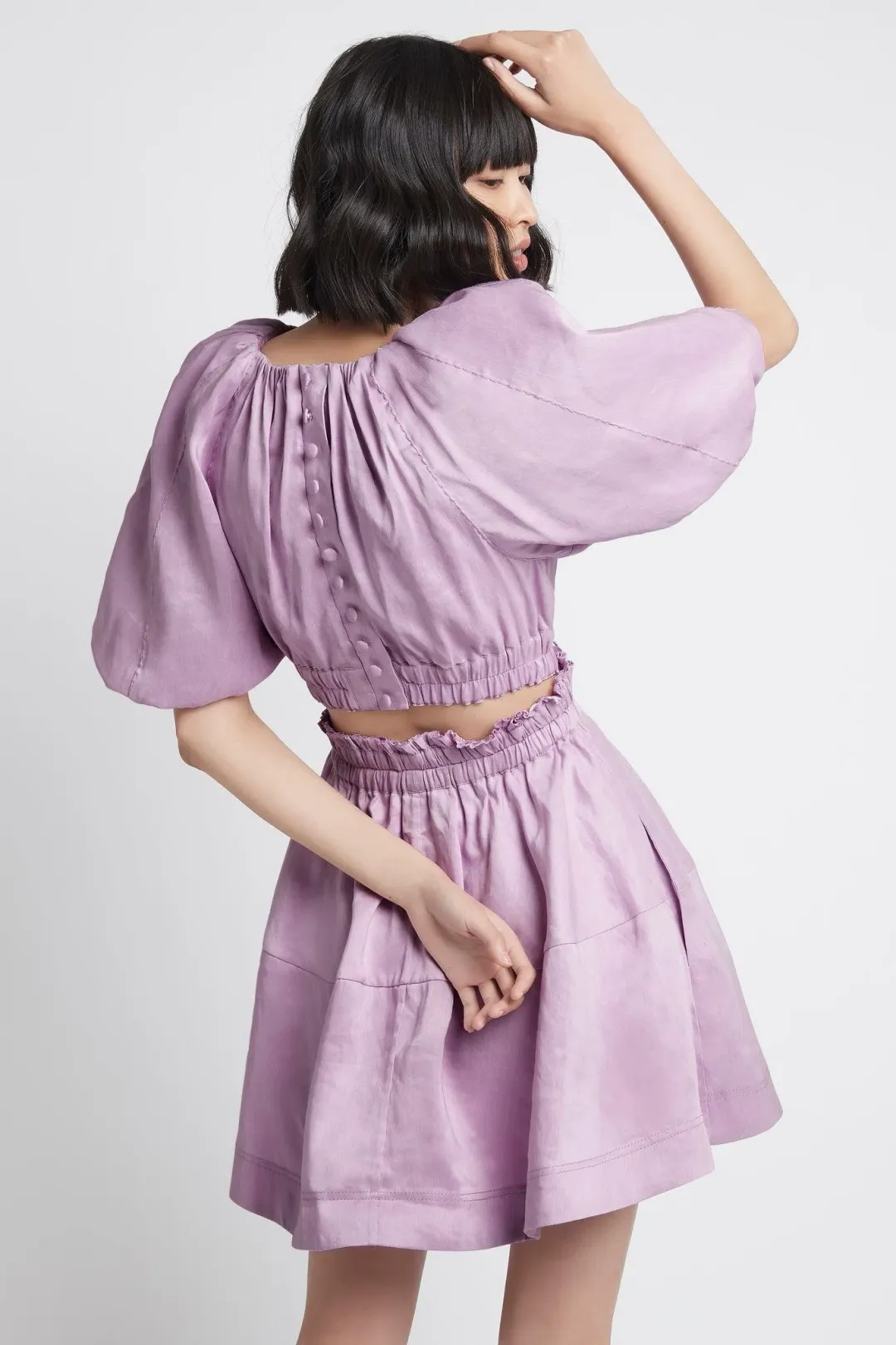 Aje Solitude Mini Dress Purple Size AU 10 for rent on The Volte - main image