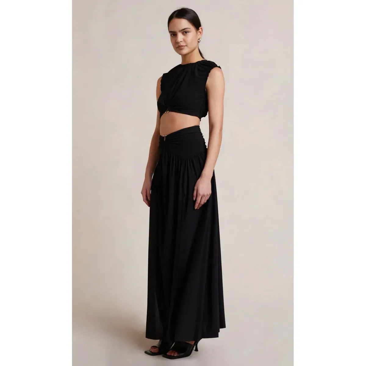 Bec & Bridge Minx Top & Maxi Skirt Black Size AU 6 for rent on The Volte - main image