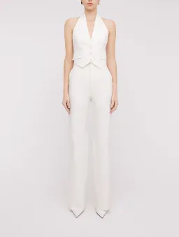 Scanlan Theodore Double Cotton Waistcoat and Trousers Set Alabaster Size 8 for rent on The Volte - image 1