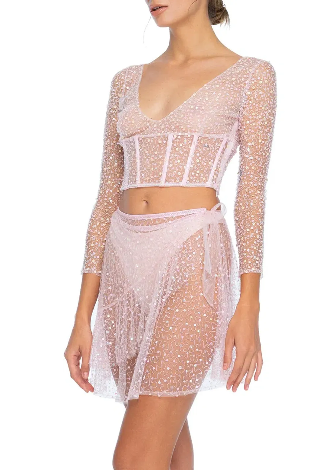Dyspnea Certified Freak Bodice Pink Size L/AU 12 for rent on The Volte - main image