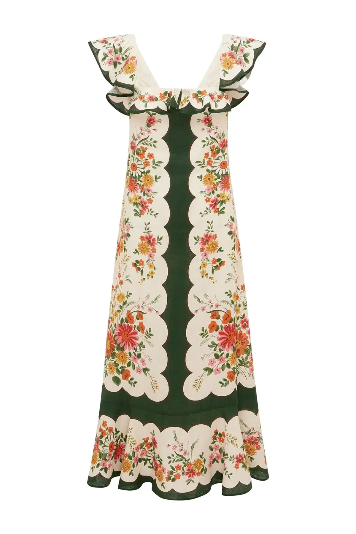 Alemais - Elisabetta Ruffle Midi Dress - Size 14 - Image 6