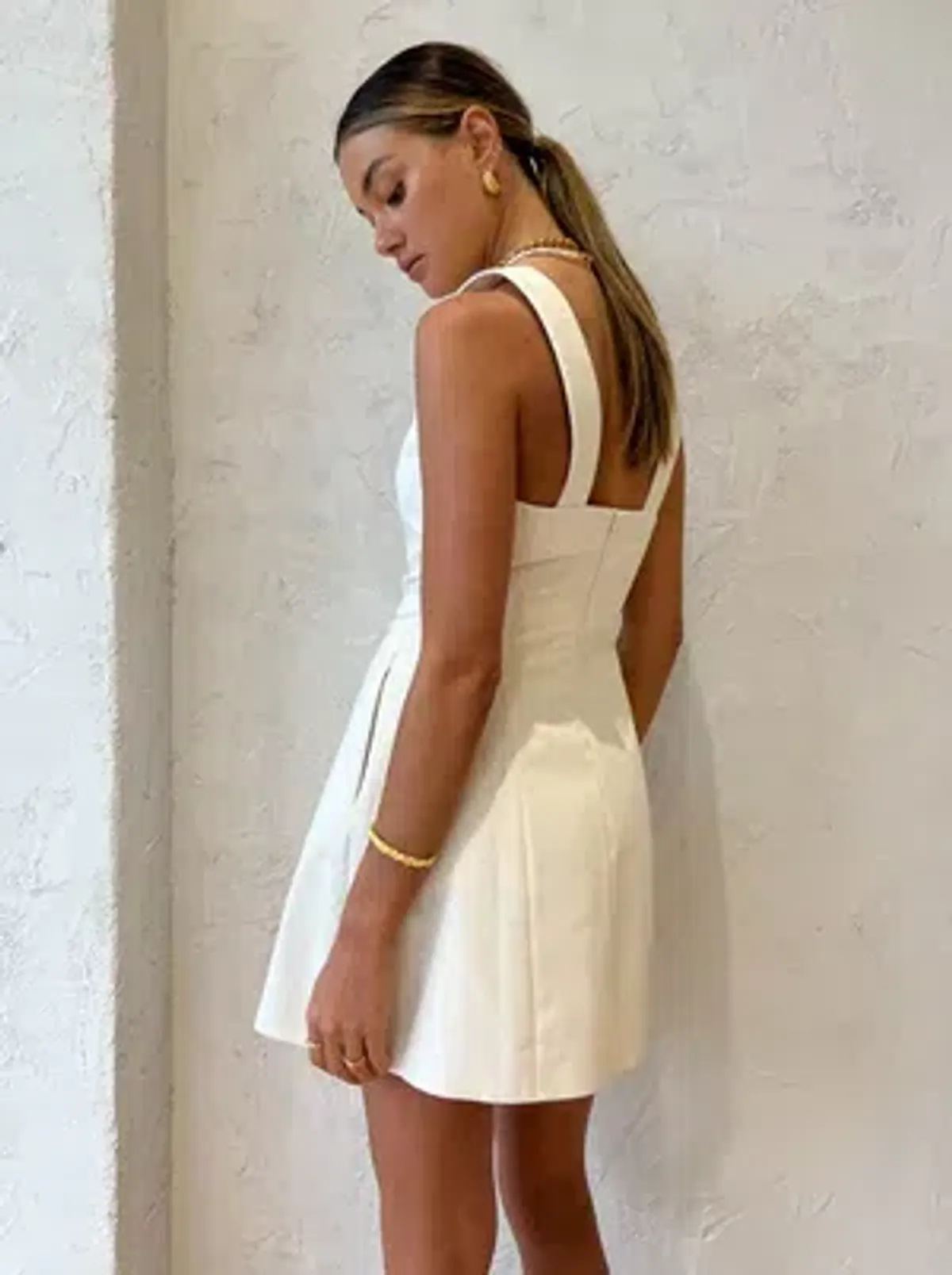 Anna Quan Riona Mini Dress Cream Size 12 - Image 6