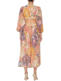 Zimmermann Pattie Patchwork Long Dress Floral Size 0 / Au 8 for rent on The Volte - image 2